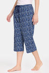 Rosaline Disco Daze Knit Cotton Capri - Ocean Cavern — thumbnail 2